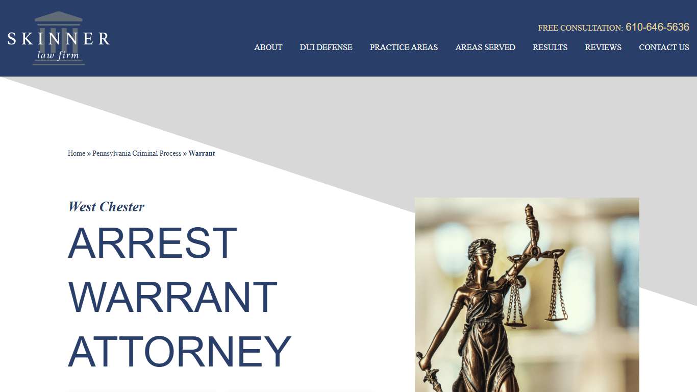 Have a Warrant in West Chester? | Free Consultations